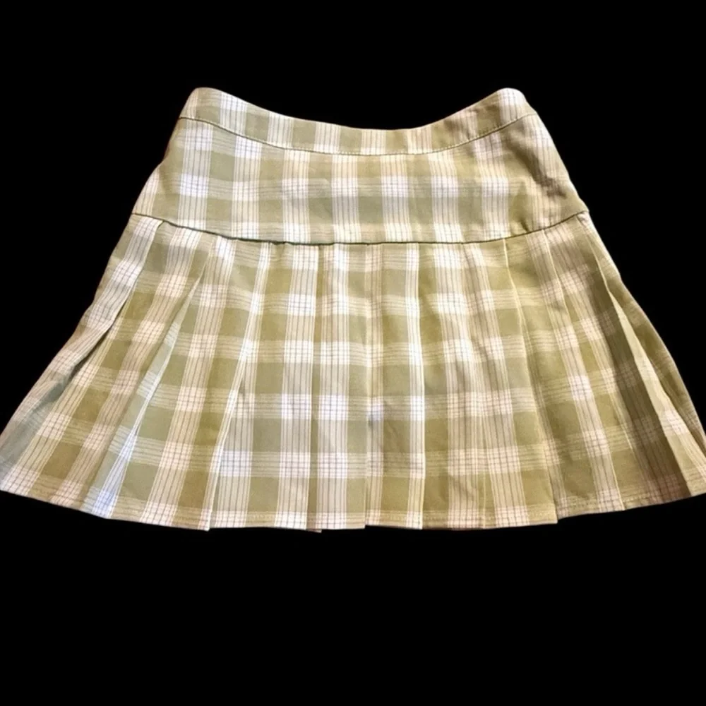 Blue Blush Gingham Pleated Mini Skirt - Picture 4 of 4